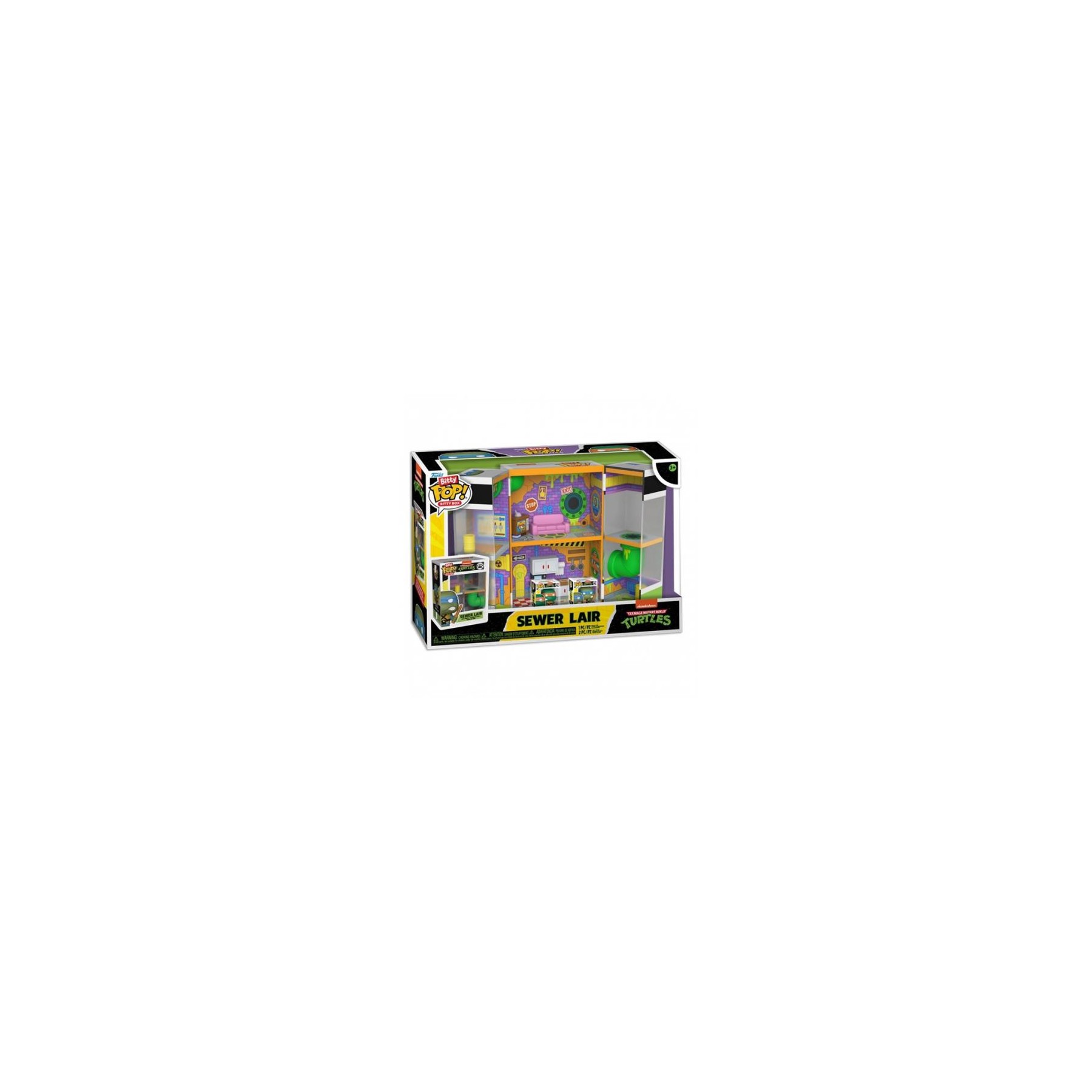Funko Bitty POP! TMTN: Sewer Lair Box Display w/2Fig