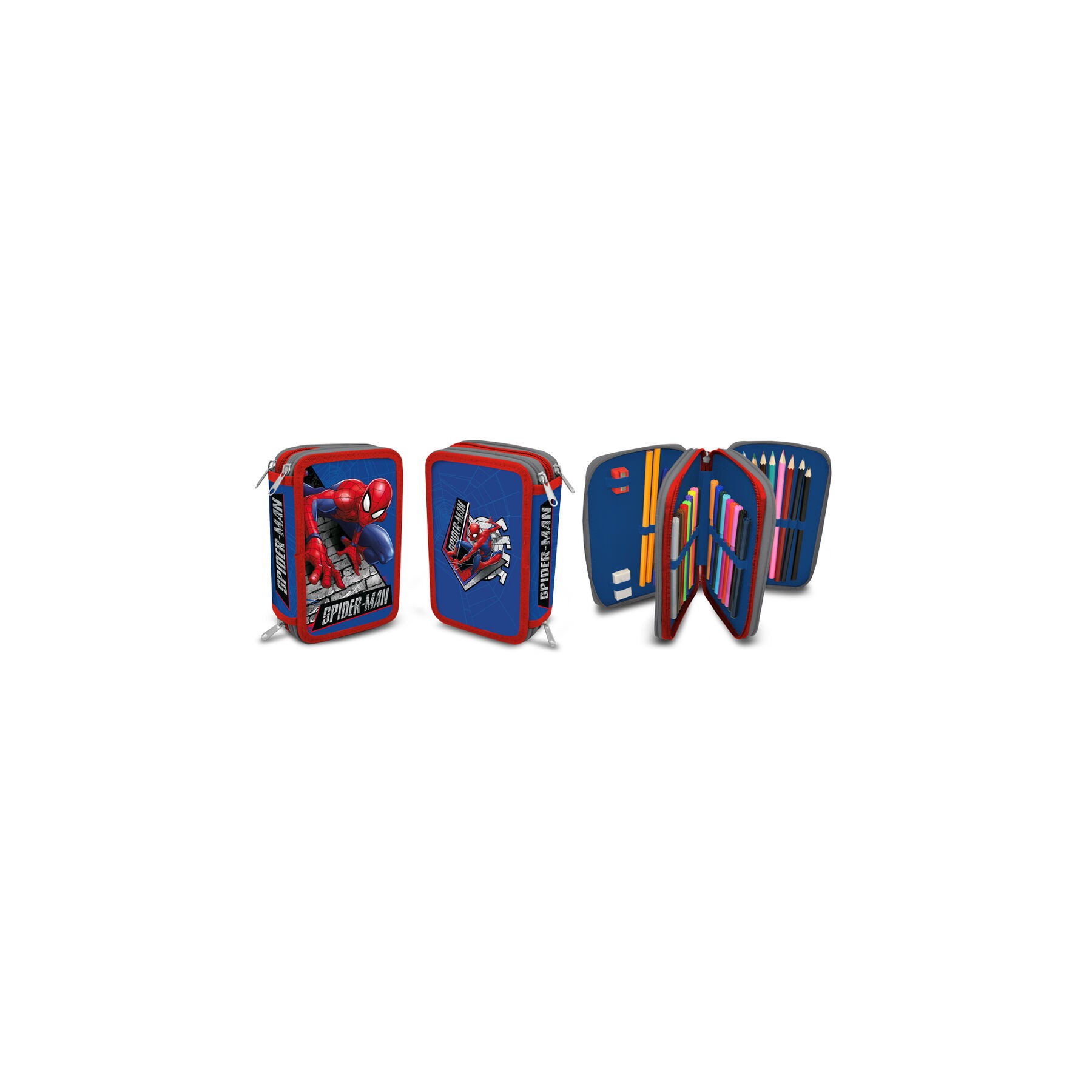 Plumier Spiderman Marvel doble