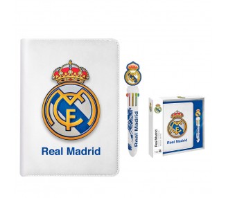 Cuaderno + Boligrafo Real Madrid