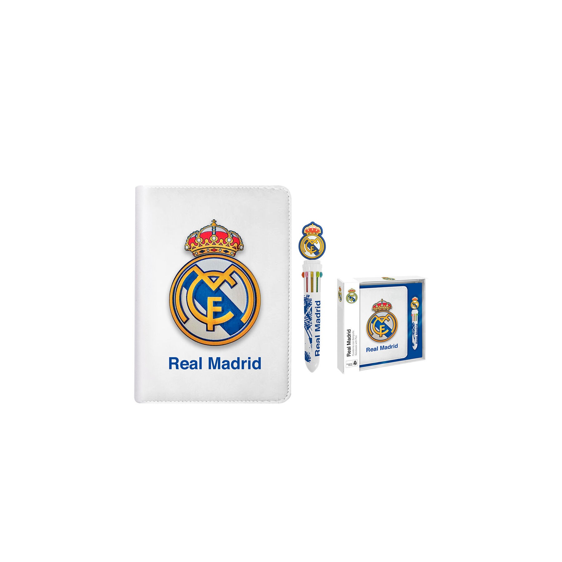Cuaderno + Boligrafo Real Madrid