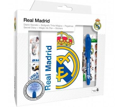 Diario + Boligrafo magico Real Madrid