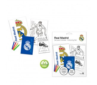 Set de Colorear con Cuaderno Real Madrid