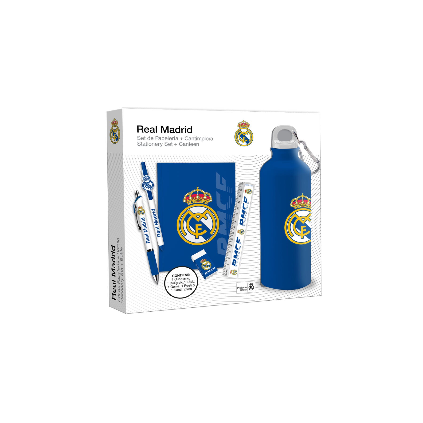 Set Papeleria + Botella Real Madrid
