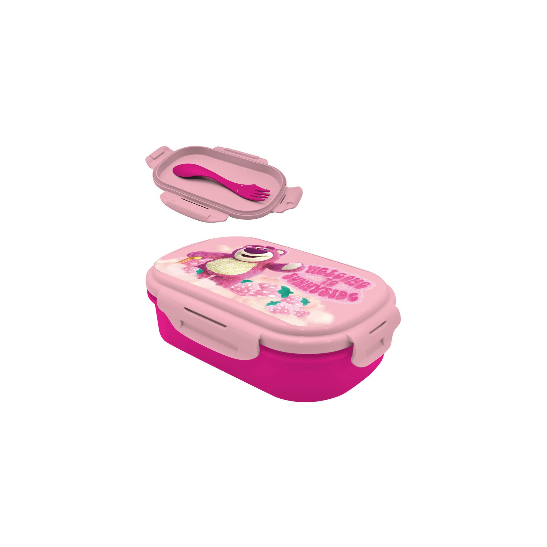 Sandwichera + Cubierto Lotso Toy Story Disney Pixar