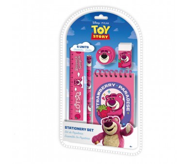 Set Papeleria Lotso Toy Story Disney Pixar 5pzs