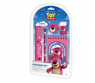 Set Papeleria Lotso Toy Story Disney Pixar 5pzs