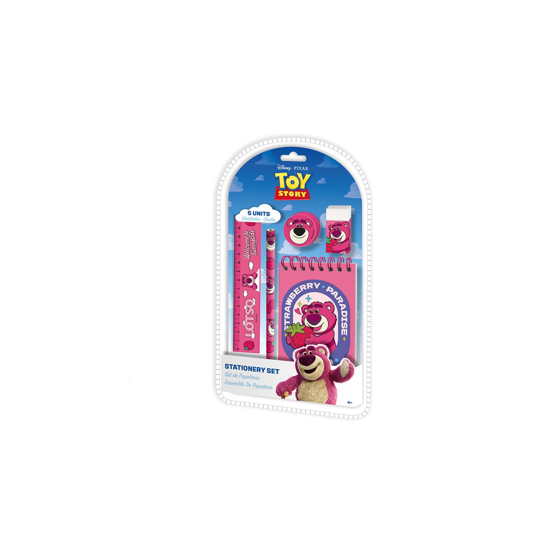 Set Papeleria Lotso Toy Story Disney Pixar 5pzs