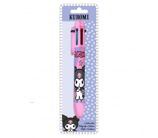 Boligrafo 6 colores Kuromi Hello Kitty