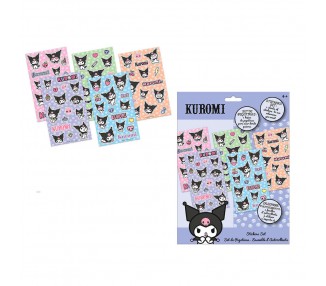 Set Pegatinas Kuromi Hello Kitty