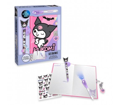 Diario + Boligrafo magico Kuromi Hello Kitty