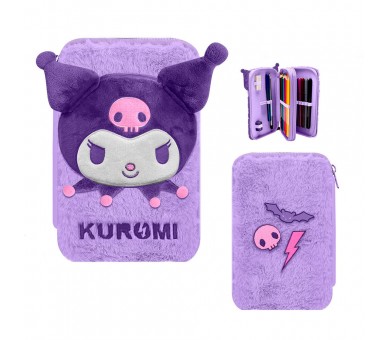 Plumier Kuromi Hello Kitty doble