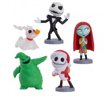 Blister 5 figuras Pesadilla Antes de Navidad Disney