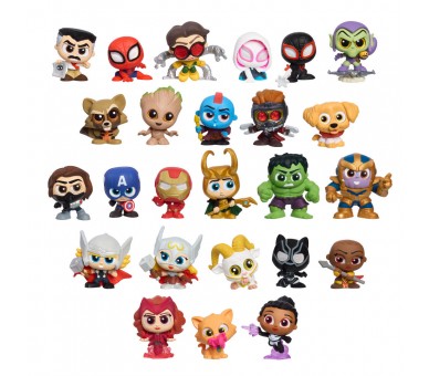 Capsula sorpresa 4 figuras Action Mini Peek Marvel Doorables surtido