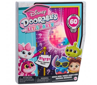 Figuras sorpresa Party Peek S14 Lets Party Disney Doorables
