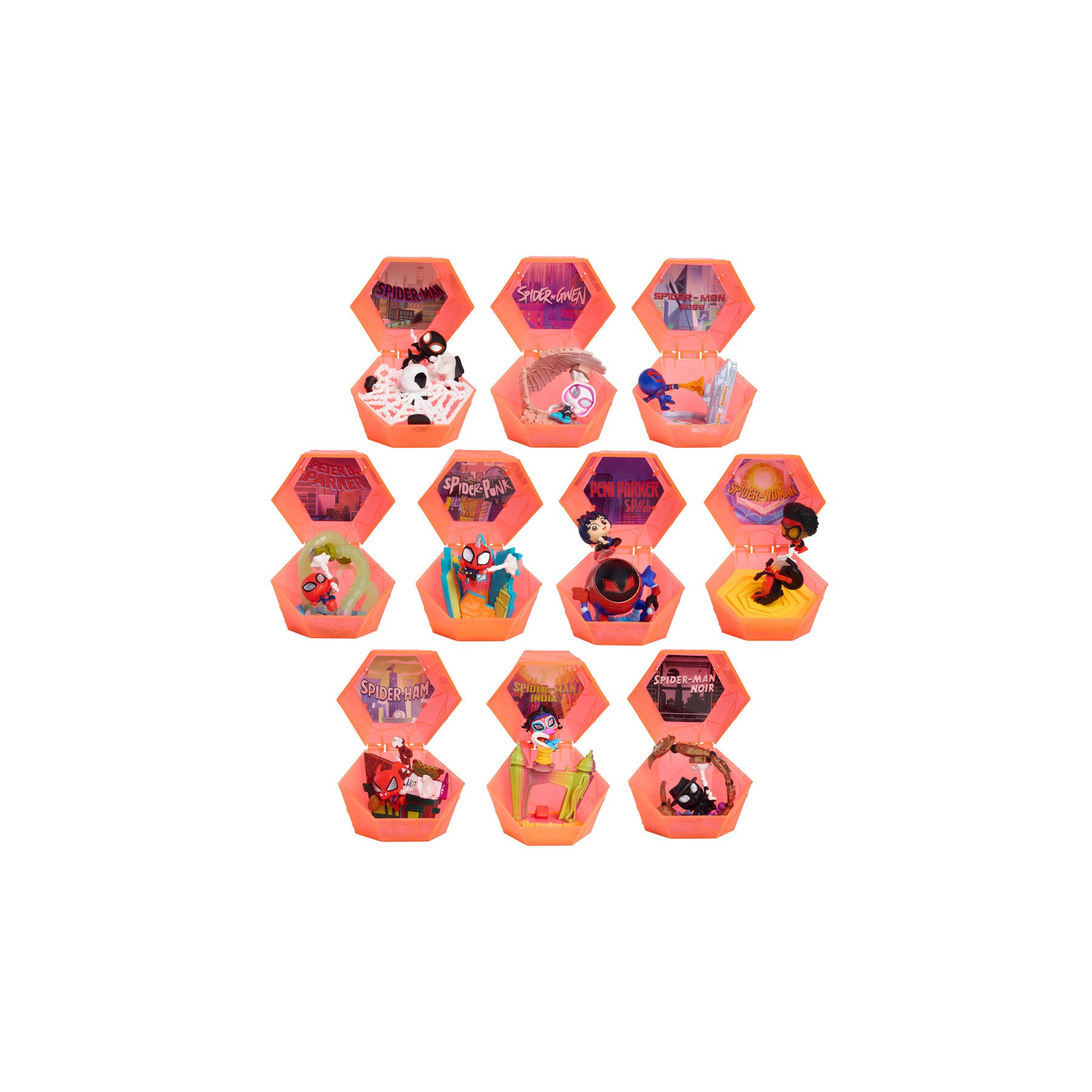 Capsula sorpresa figura Spider-Verse Marvel Doorables surtido