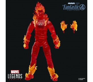 Figura Antorcha Humana Los 4 Fantasticos Marvel 15cm