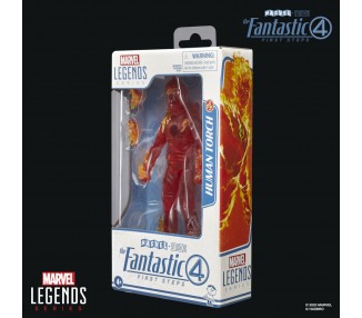 Figura Antorcha Humana Los 4 Fantasticos Marvel 15cm