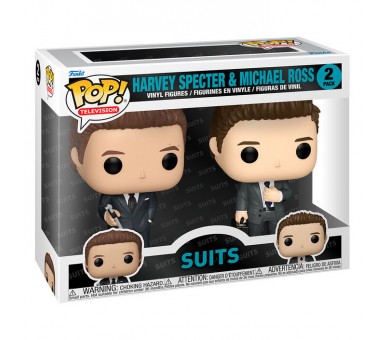 Blister 2 figuras POP Suits Harvey Specter & Michael Ross