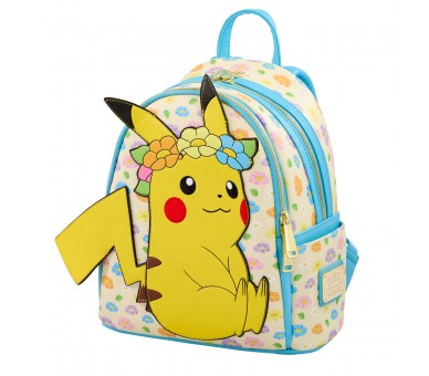 Mochila Floral Pikachu Pokemon Loungefly
