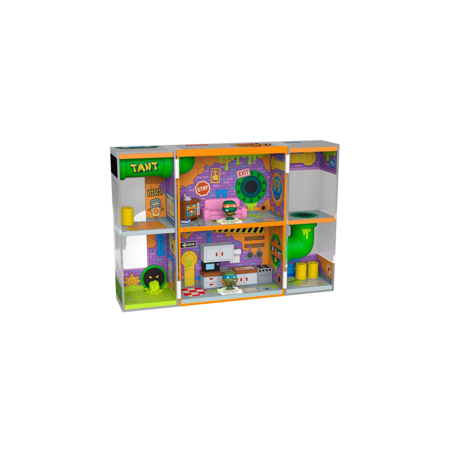Figura Bitty POP Boxes Tortugas Ninja Sewer Lair