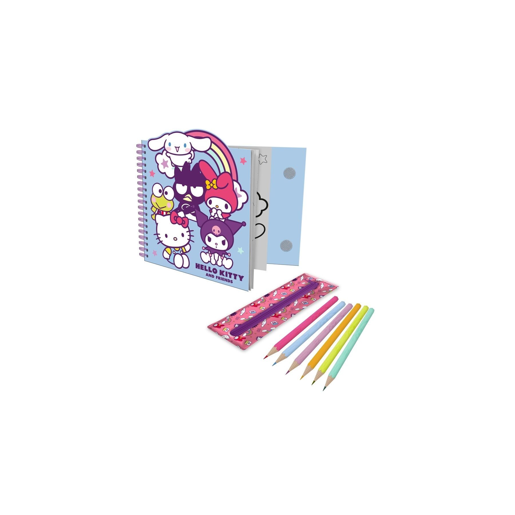 Cuaderno Actividades + Estuche Removible Hello Kitty And Fri