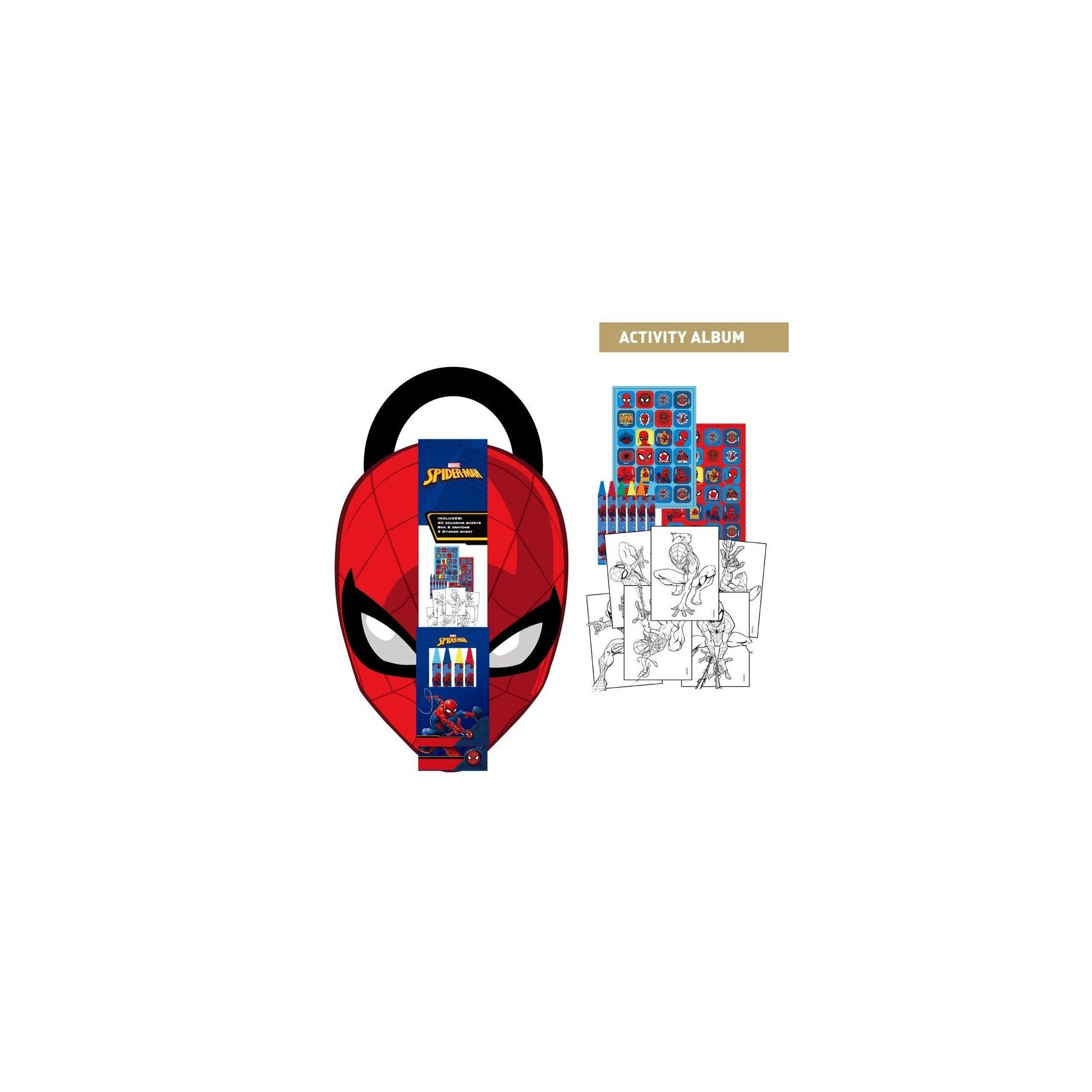 Set Actividades Spiderman Marvel