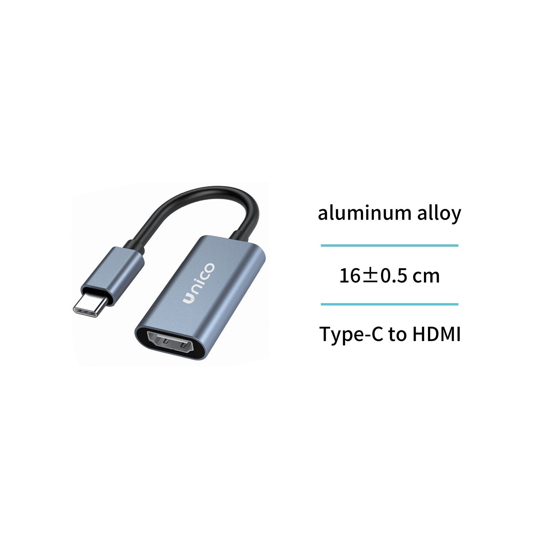Ad2225 Cable Adaptador Tipo C Macho A Hdmi Hembra Ce Varios