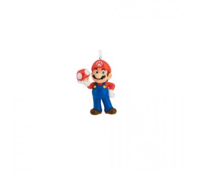 Figura Decorativa Súper Mario Con Seta Pvc 7 Cm