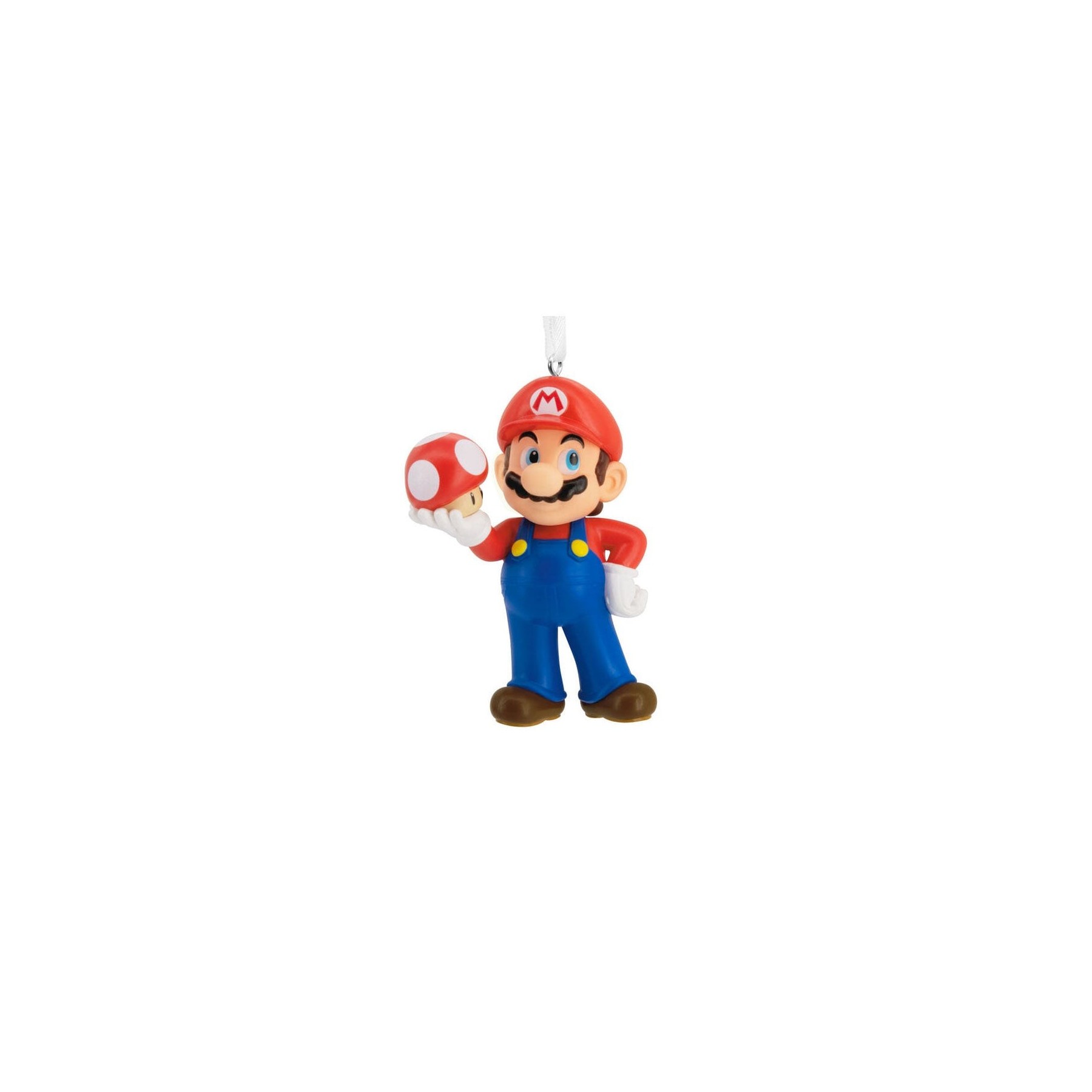 Figura Decorativa Súper Mario Con Seta Pvc 7 Cm