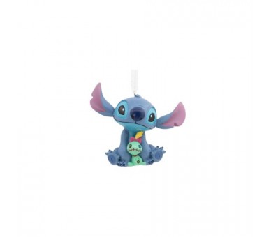 Figura Decorativa Stitch Con Peluche Resina 7,5 Cm