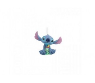 Figura Decorativa Stitch Con Peluche Resina 7,5 Cm