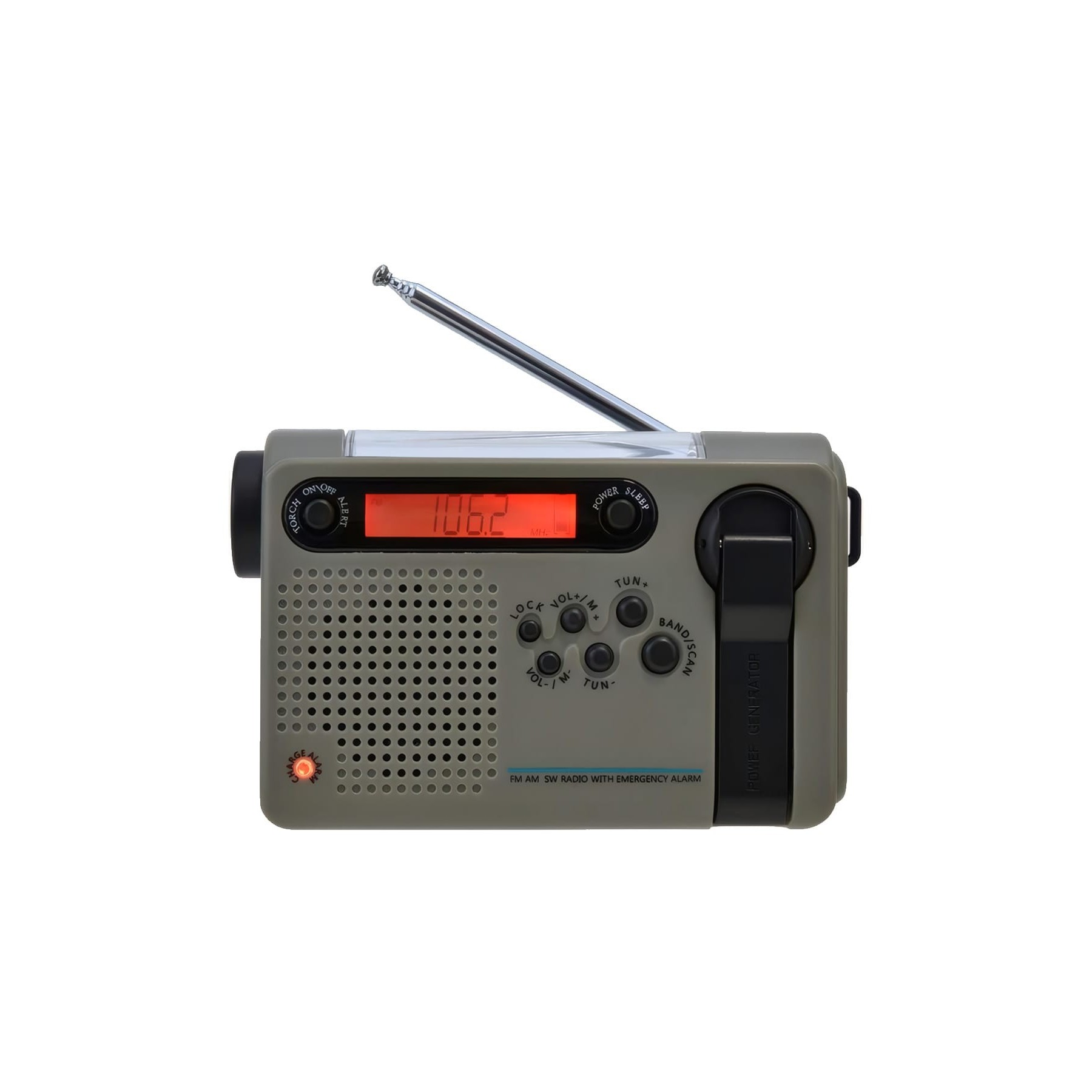 Beafon Btec-Rds900 Grey / Radio Portátil Con Manivela