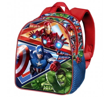Mochila 3D Battle Los Vengadores Avengers Marvel 30cm