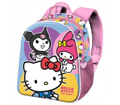 Mochila 3D Happy Hello Kitty and Friends 30cm