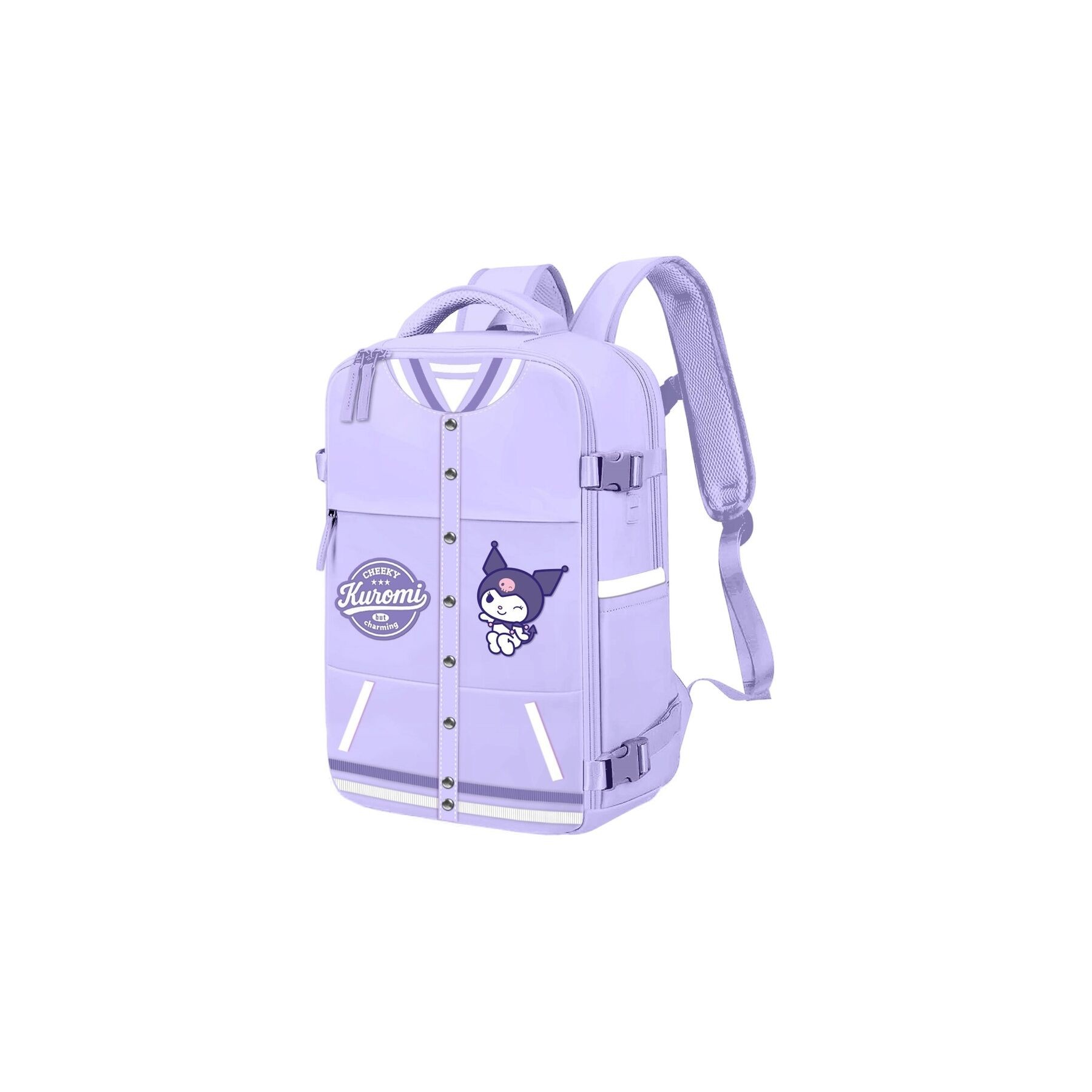 Mochila Varsity Kuromi Hello Kitty and Friends 40cm