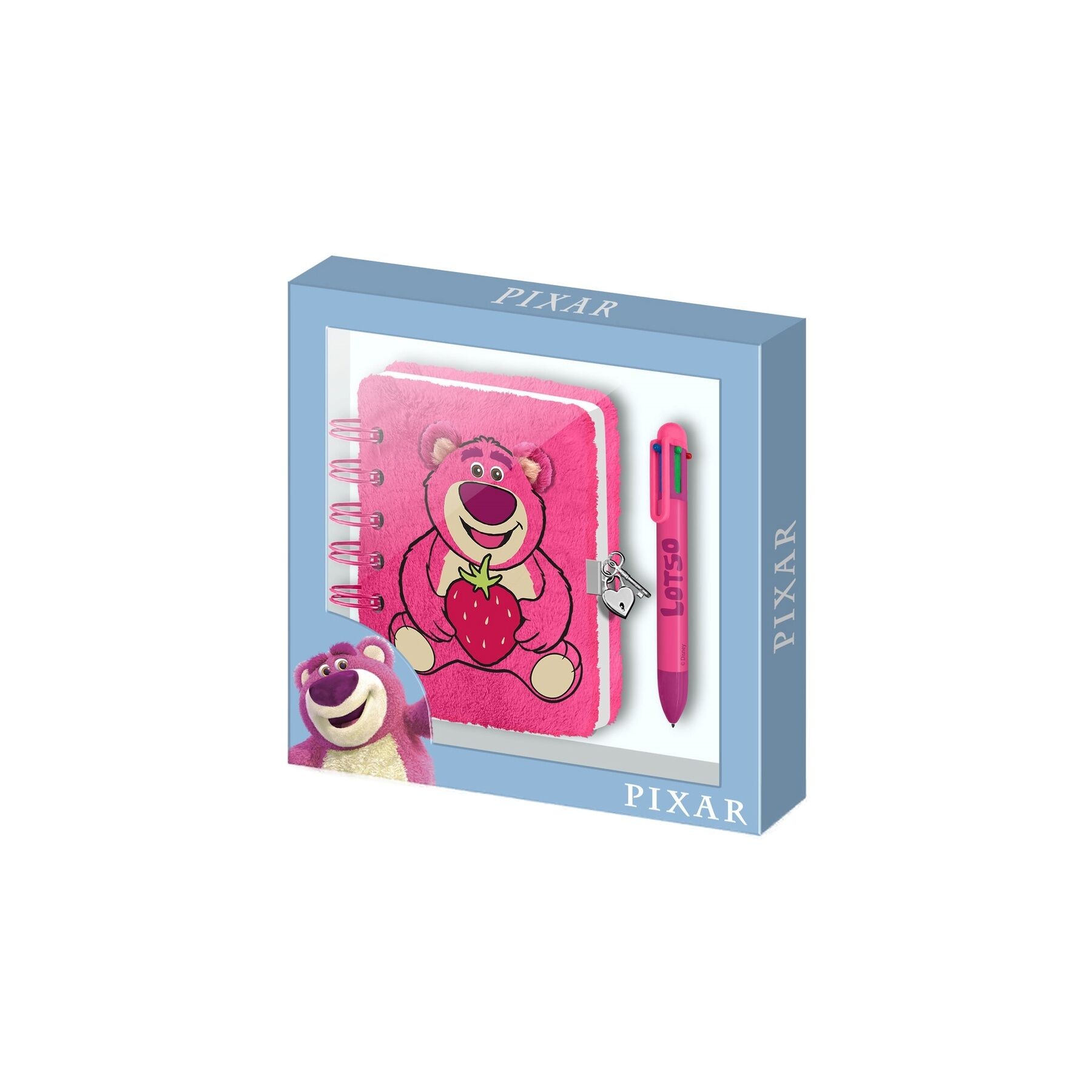 Diario peluche + Boligrafo Fresa Lotso Toy Story Disney Pixar