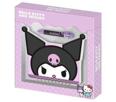 Diario + Boligrafo Kuromi Hello Kitty and Friends