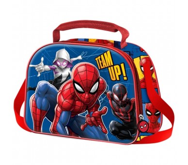 Bolsa portameriendas 3D Best Team Spiderman Marvel