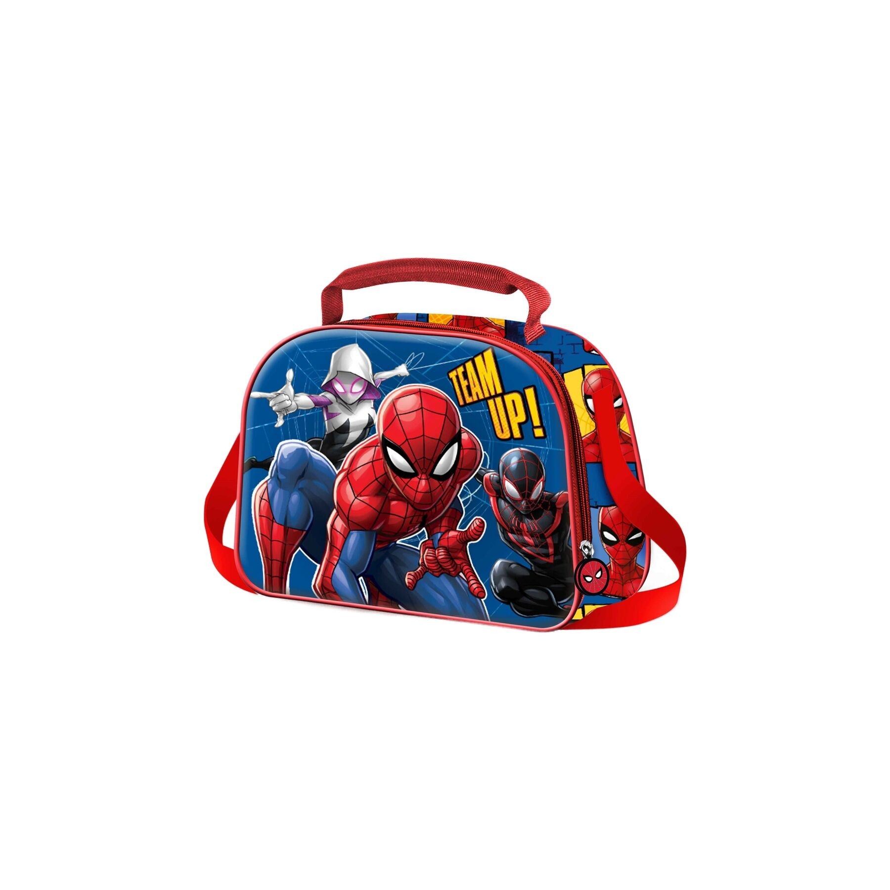 Bolsa portameriendas 3D Best Team Spiderman Marvel