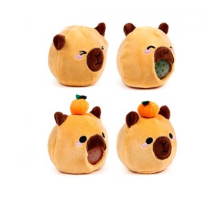 Peluche Estrujable Capibara Queasy Squeezies surtido