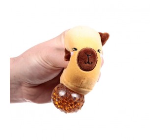 Peluche Estrujable Capibara Queasy Squeezies surtido