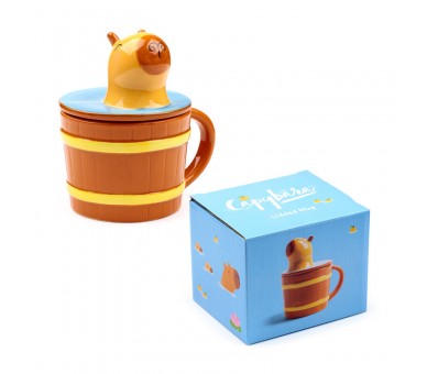 Taza Con Tapa Capibara