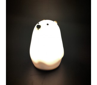 Lampara Nocturna LED cambia de color Oso Polar