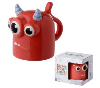 Taza 3D Monstruo Monstarz Rojo 550ml