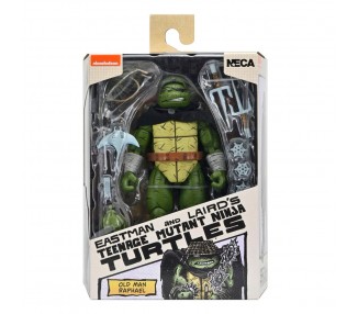 Figura Raphael Old Man Teenage Mutant Tortugas Ninja 18cm