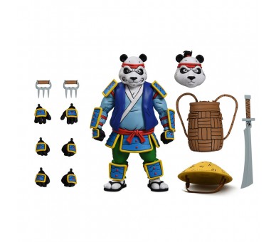 Figura Panda Khan Ultimate Teenage Mutant Tortugas Ninja 18cm