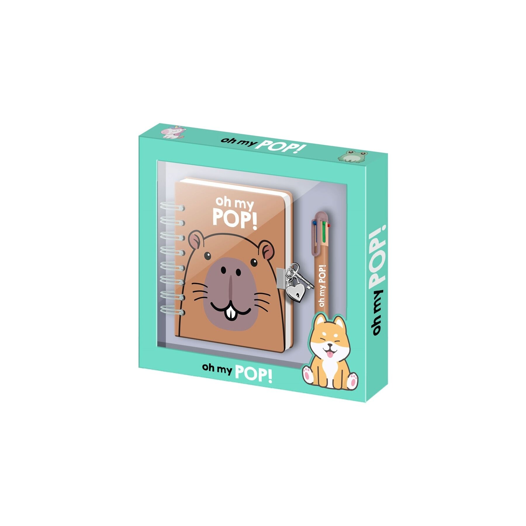 Diario + Boligrafo Capibara Oh My Pop!