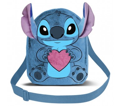 Bolso peluche Corazon Stitch Disney