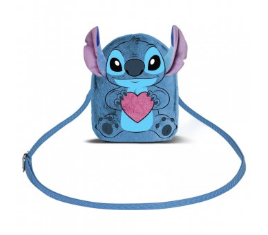 Bolso peluche Corazon Stitch Disney
