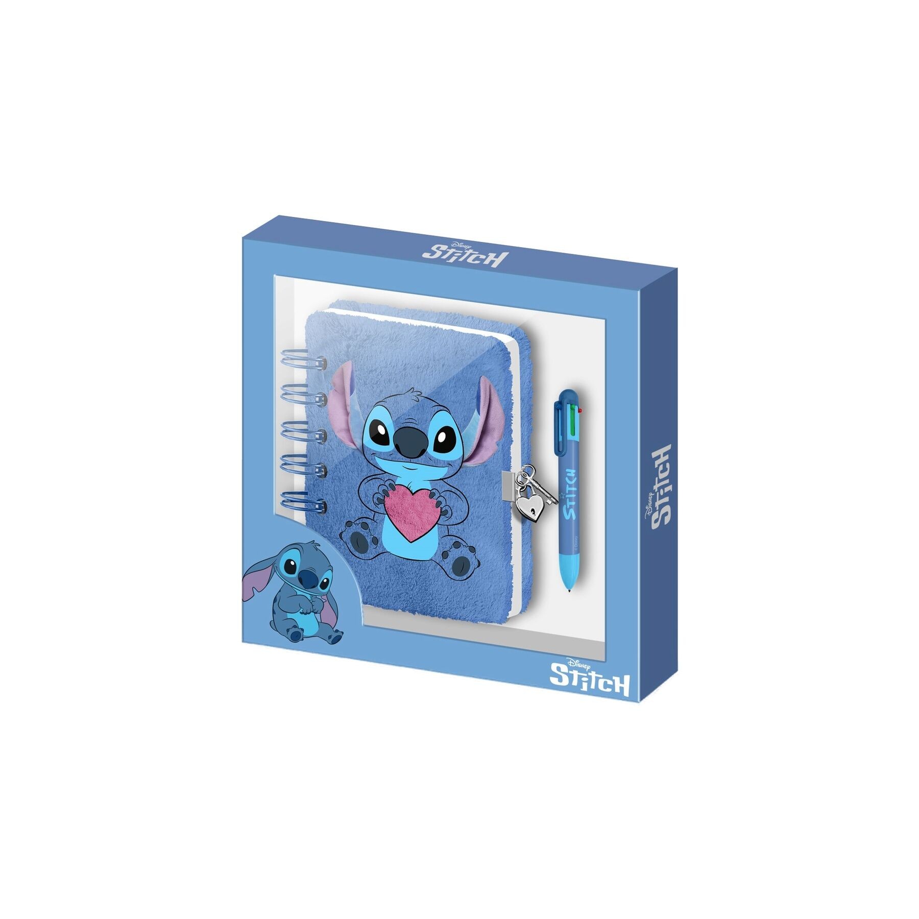 Diario peluche + Boligrafo Stitch Disney
